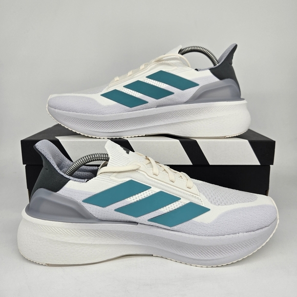 New Adidas UltraBoost 5X White Pure Teal JI3244 Men\'s Running Shoes Size 10 main image 4
